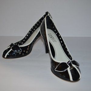 NEW Franco Sarto Patent Leather Peep Toe Pump with Bow Trim, Size 9, NWOT